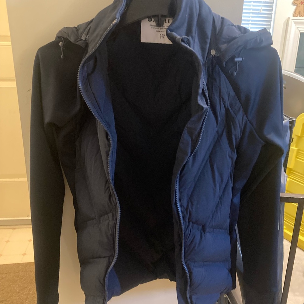 Athleta Blue Puffer Jacket
